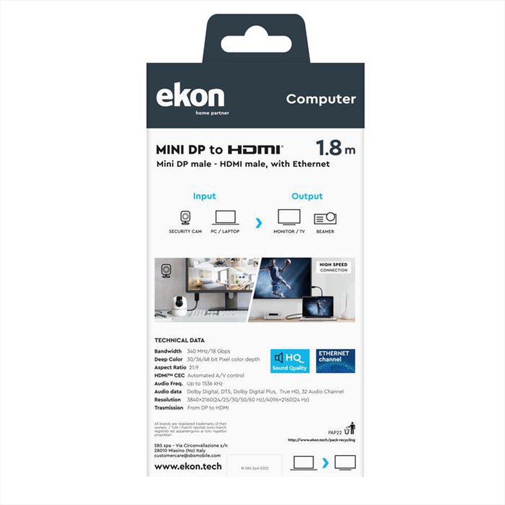 Immagine del prodotto SBS - ECITHDMIMINIDP18K