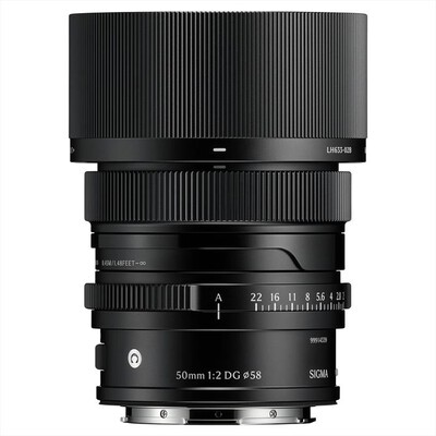 SIGMA - Obiettivo Fisso 50/2 (C) DG BLACK ATT SONY L-MOUNT-Nero