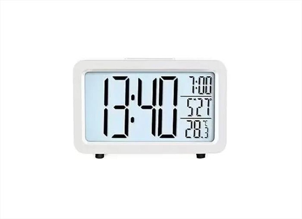 "LOWELL - Sveglia digitale radiocontrollata JD9529B-Bianco"