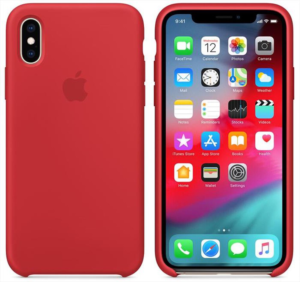 "APPLE - Custodia in silicone per iPhone XS MAX-(PRODUCT)RED"
