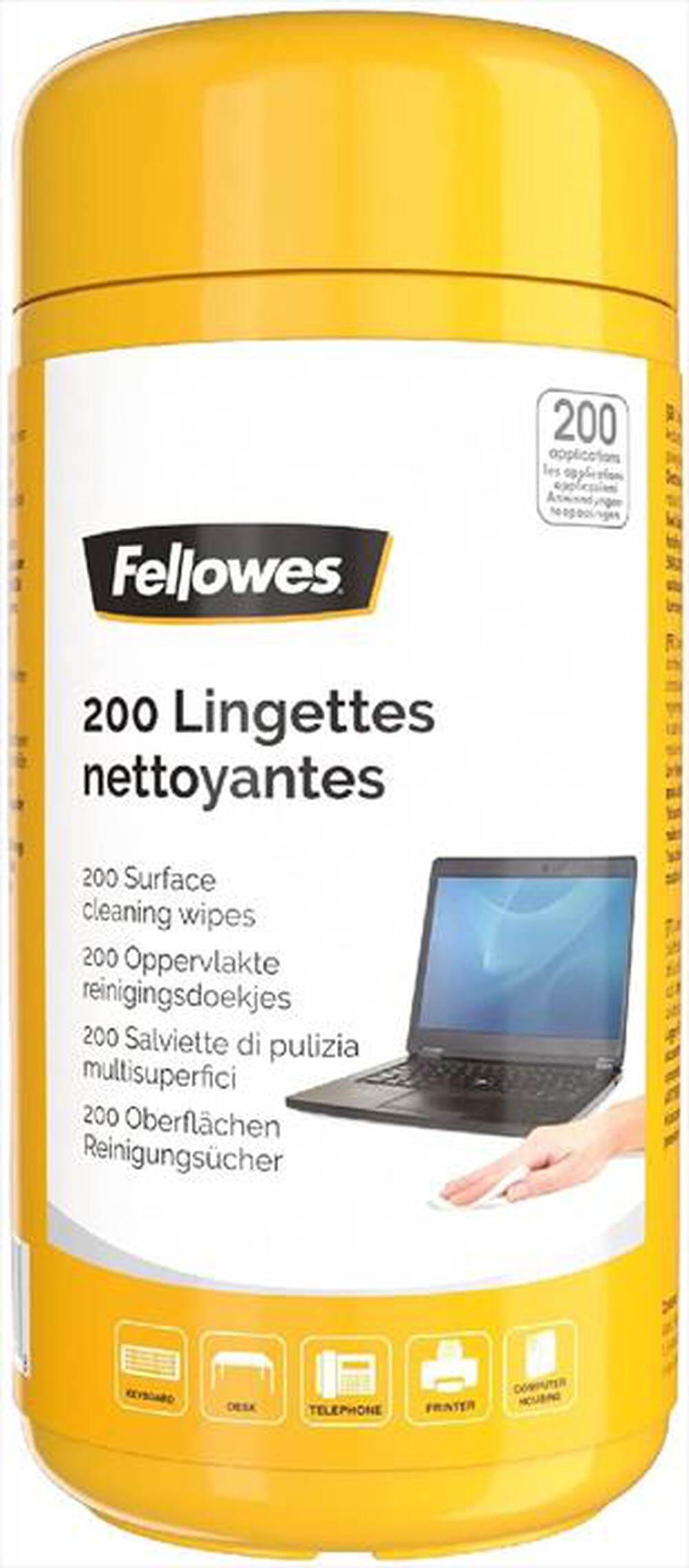 Immagine del prodotto FELLOWES - SALVIETTE PULIZIA 200PZ