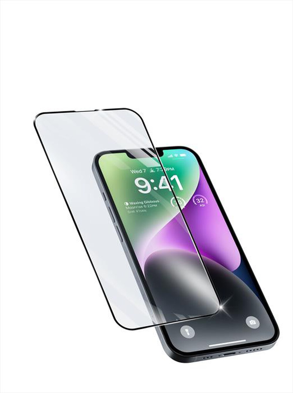 "CELLULARLINE - Tempered Glass TEMPGCAPIPH14K per iPhone 14/14 Pro"