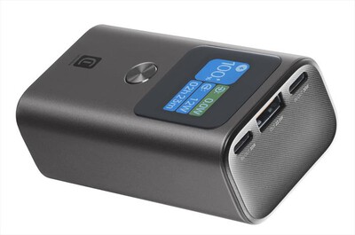 CELLULARLINE - Power Bank 10000mAh 30W display LCD PBULTRON10000D-Nero