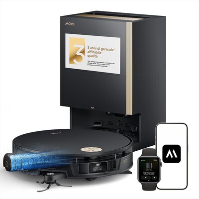 MOVA - Aspirapolvere robot S70 ULTRA ROLLER-Nero