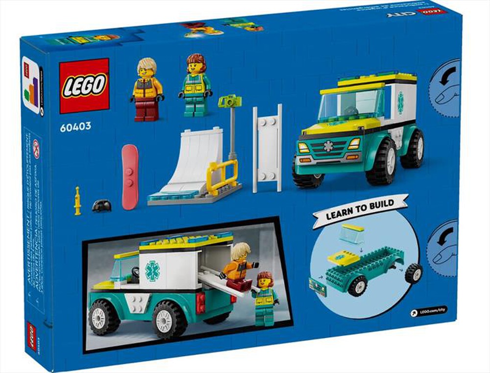 Immagine del prodotto LEGO - CITY Ambulanza di emergenza e snowboarder - 60403