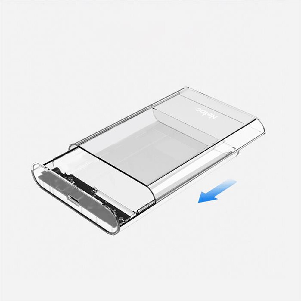 "NETAC - CABINET ENCLOSURE PER 2.5 SATA-USB 3.0 C - C-TRASPARENTE"