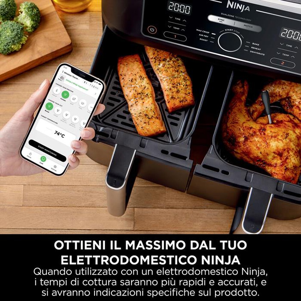"NINJA - SONDA DIGITALE PROCHEF-Nero/acciaio"