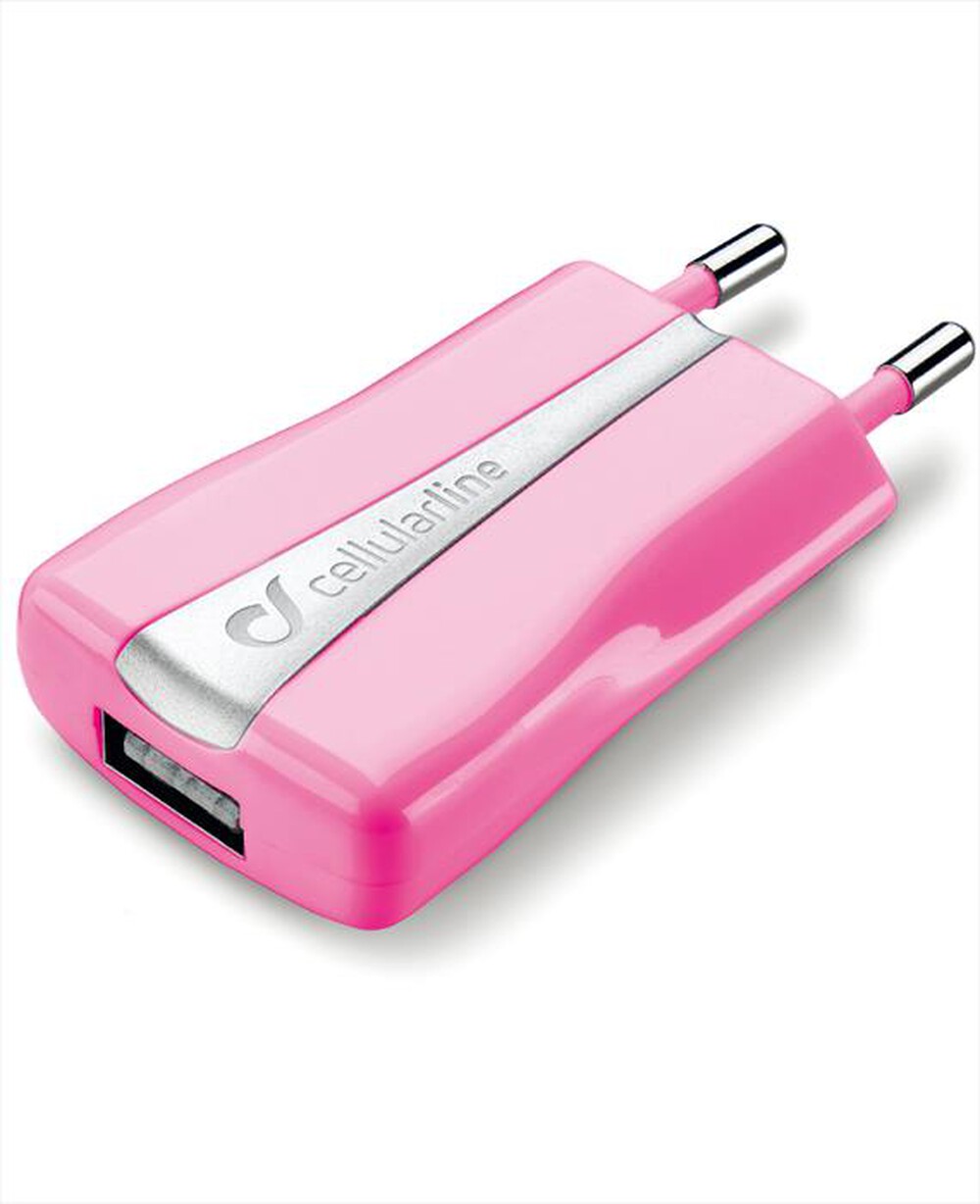 "CELLULARLINE - USB Compact Charger ACHUSBCOMPACTCP-Rosa"