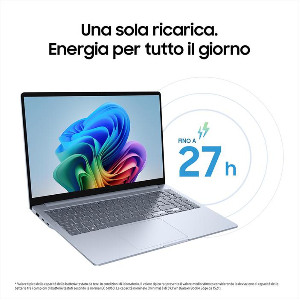 Immagine del prodotto SAMSUNG - Notebook GALAXY BOOK4 EDGE 15.6" (SNAP. X)-Sapphire Blue