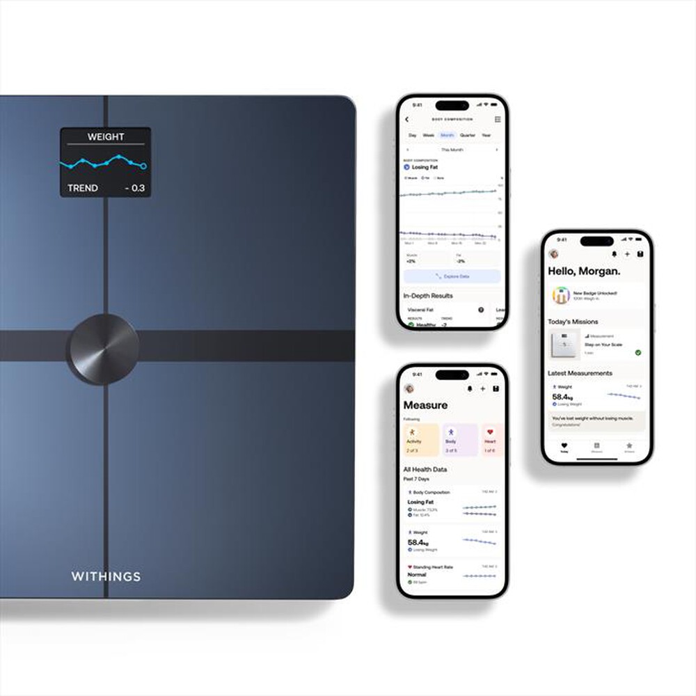"WITHINGS - Pesa persone smart BODY SMART-Bianco"