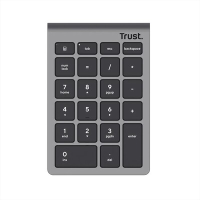 TRUST - Tastierino numerico wireless XALAS WIRELESS NUMPAD-Grey/Black