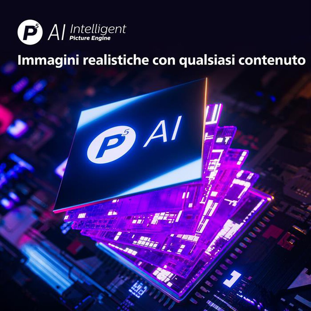 "PHILIPS - Ambilight Smart TV OLED UHD 4K 42\" 42OLED818/12-Metallo"