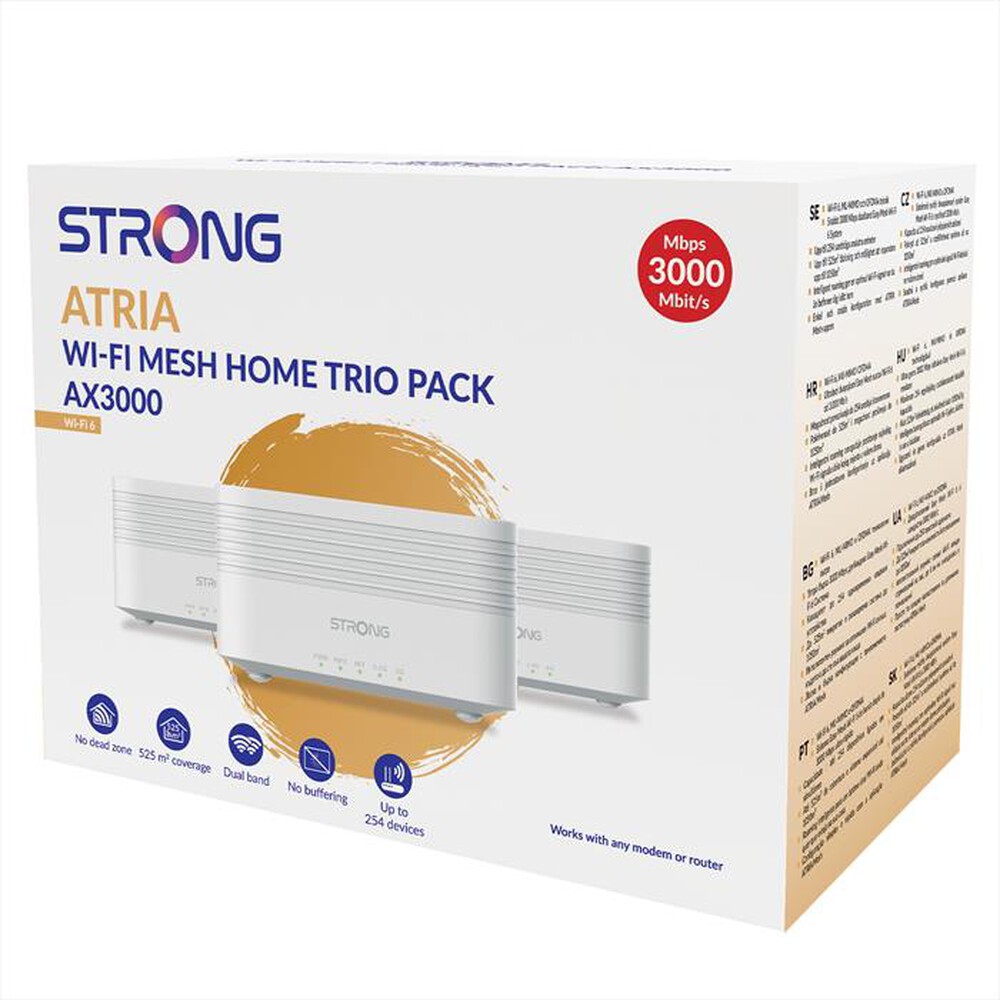 "STRONG - Kit 3 pz mesh AX3000 MESHTRIAX3000EU-BIANCO"