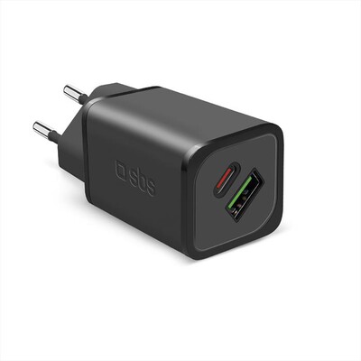 SBS - Caricatore da rete TETRGANUSBCPD65W-Nero