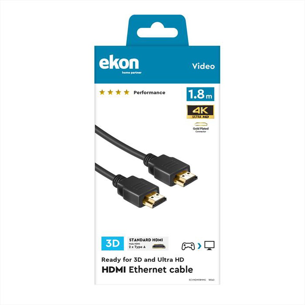 "EKON - Cavo HDMI 1.4 oro"