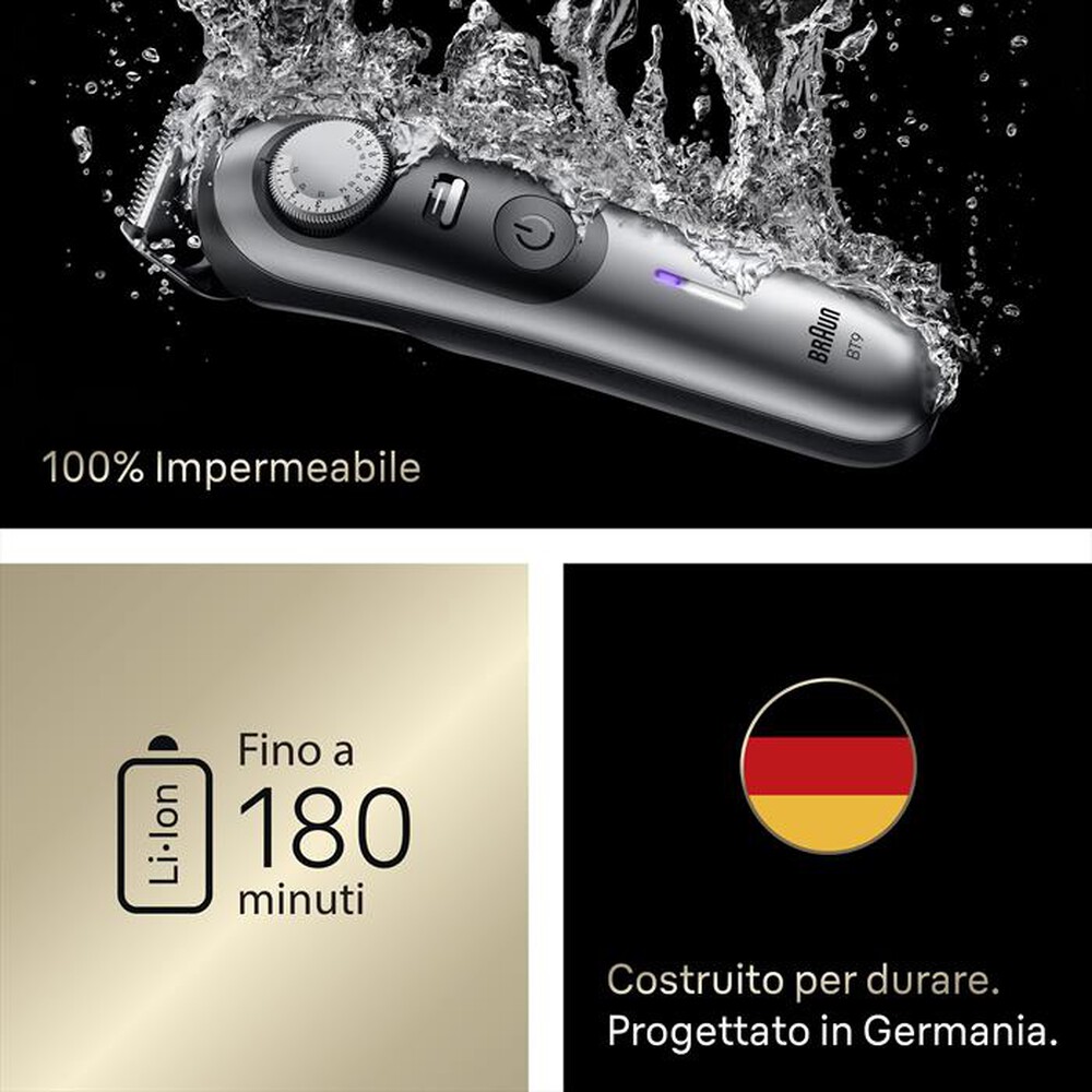 "BRAUN - Regolabarba BT 9520-CROMO"