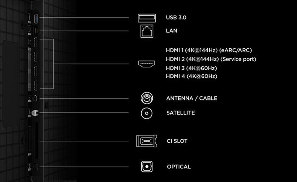 Immagine del prodotto TCL - Smart TV QD-Mini LED 4K 98" 98P8L-Nero