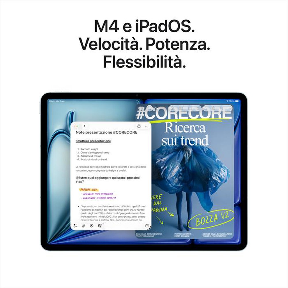 Immagine del prodotto APPLE - iPad Air 11" M4 WiFi + Cellular 128GB-Grigio Siderale