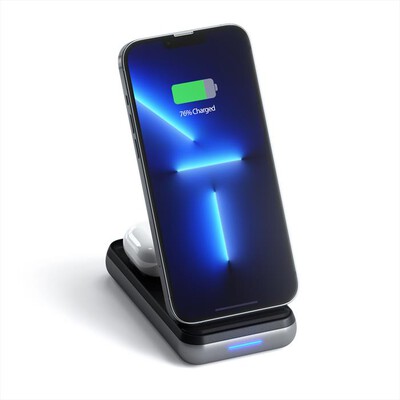 SATECHI - STAND DI RICARICA DUO WIRELESS - SPACE GRAY-space grey