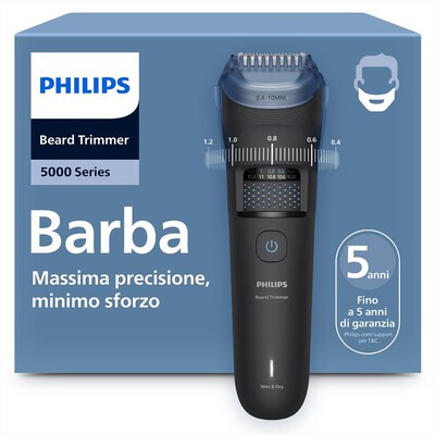 PHILIPS - Regolabarba SERIE 5000 BT5780/15-nero intenso