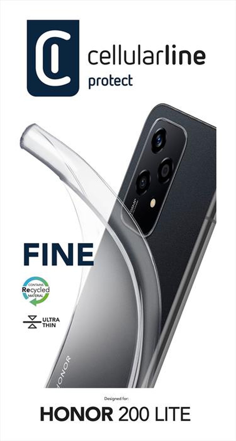 Immagine del prodotto CELLULARLINE - Cover case FINE per Honor 200 Lite-Transparent