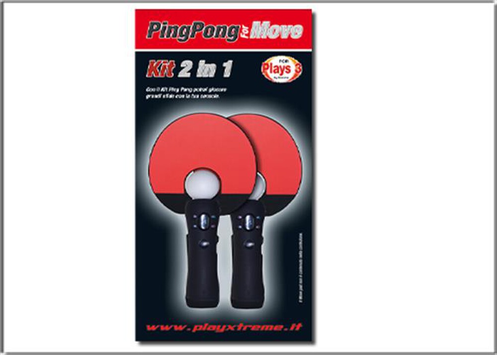 "XTREME - 90323 - MOVE Ping Pong Kit 2 in1-nero e rosso"
