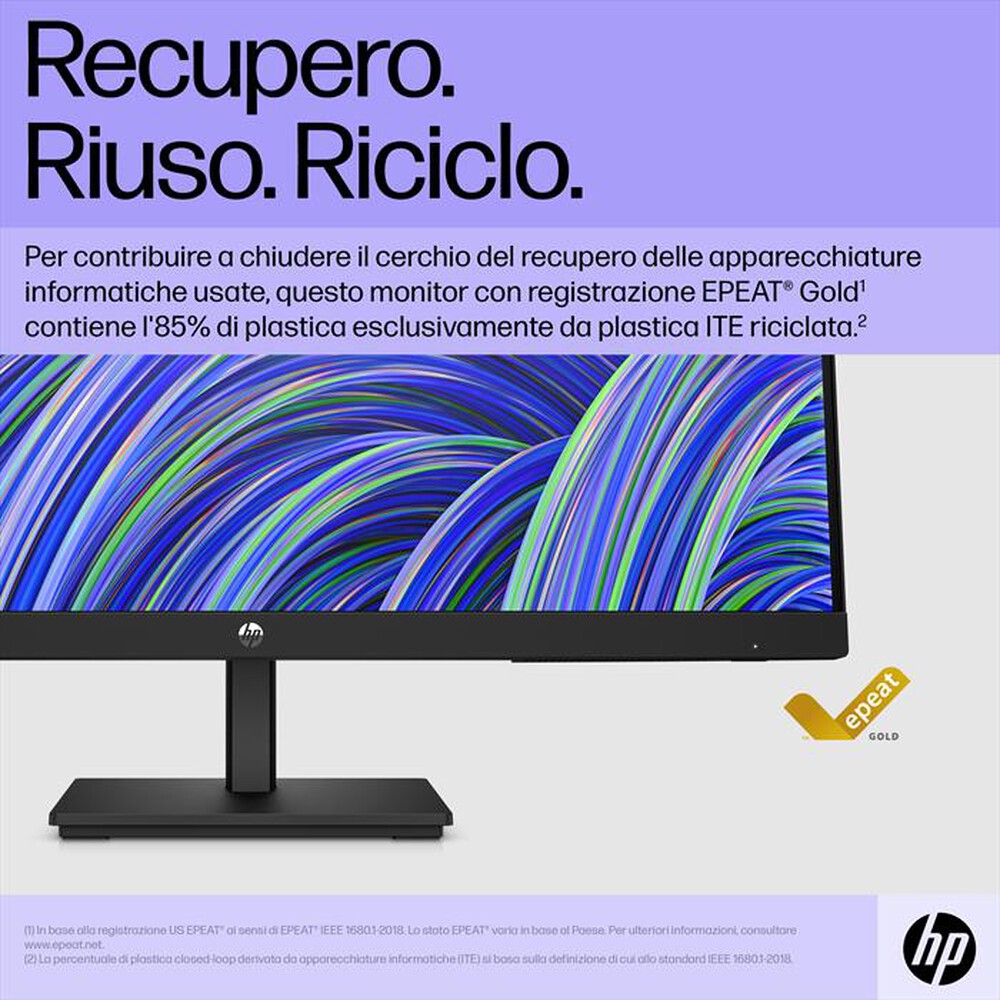 "HP - Monitor WLED FHD V24I G5-Nero"