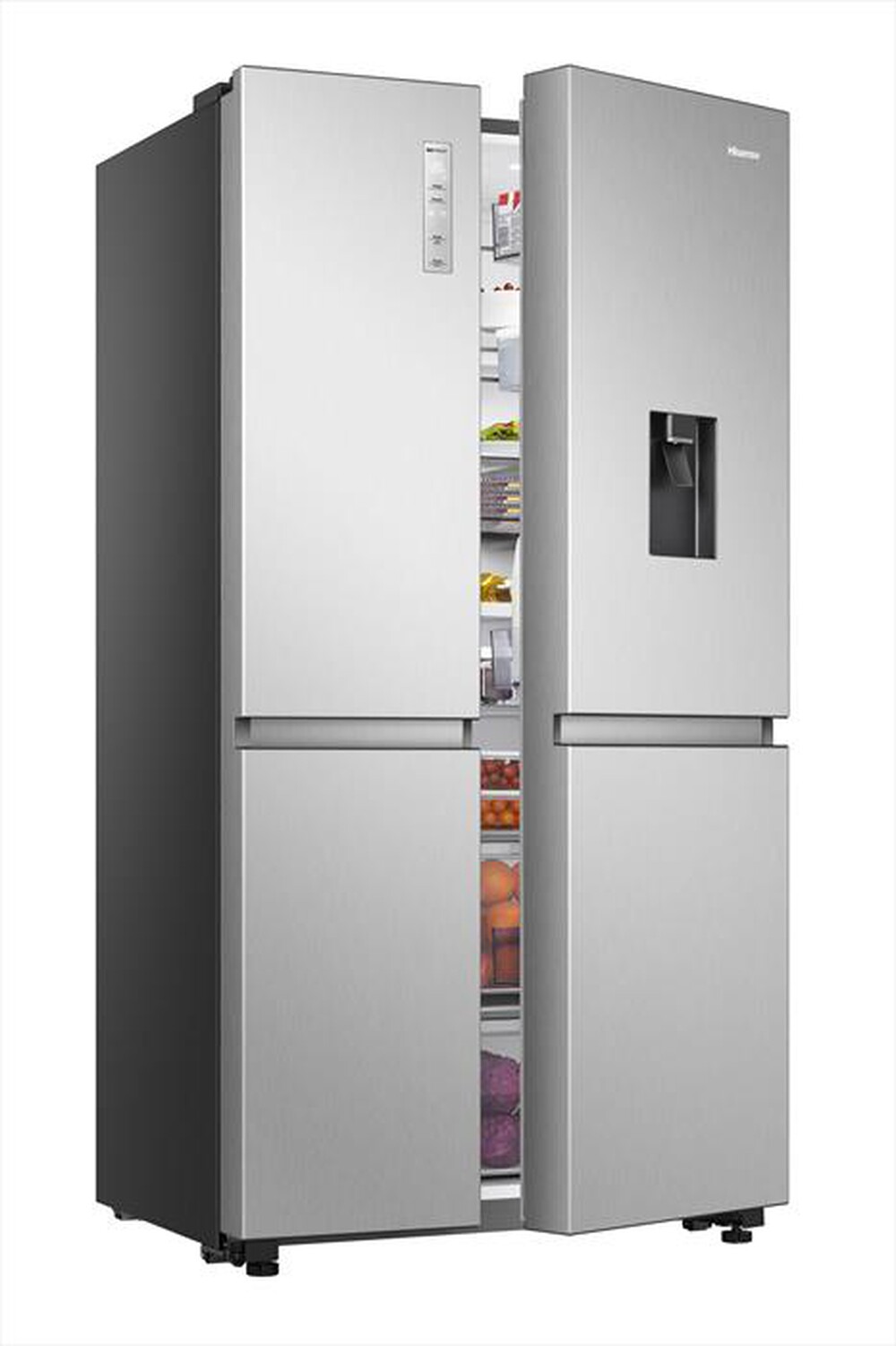 "HISENSE - Frigorifero side by side MS91668DIE Classe E-Inox"