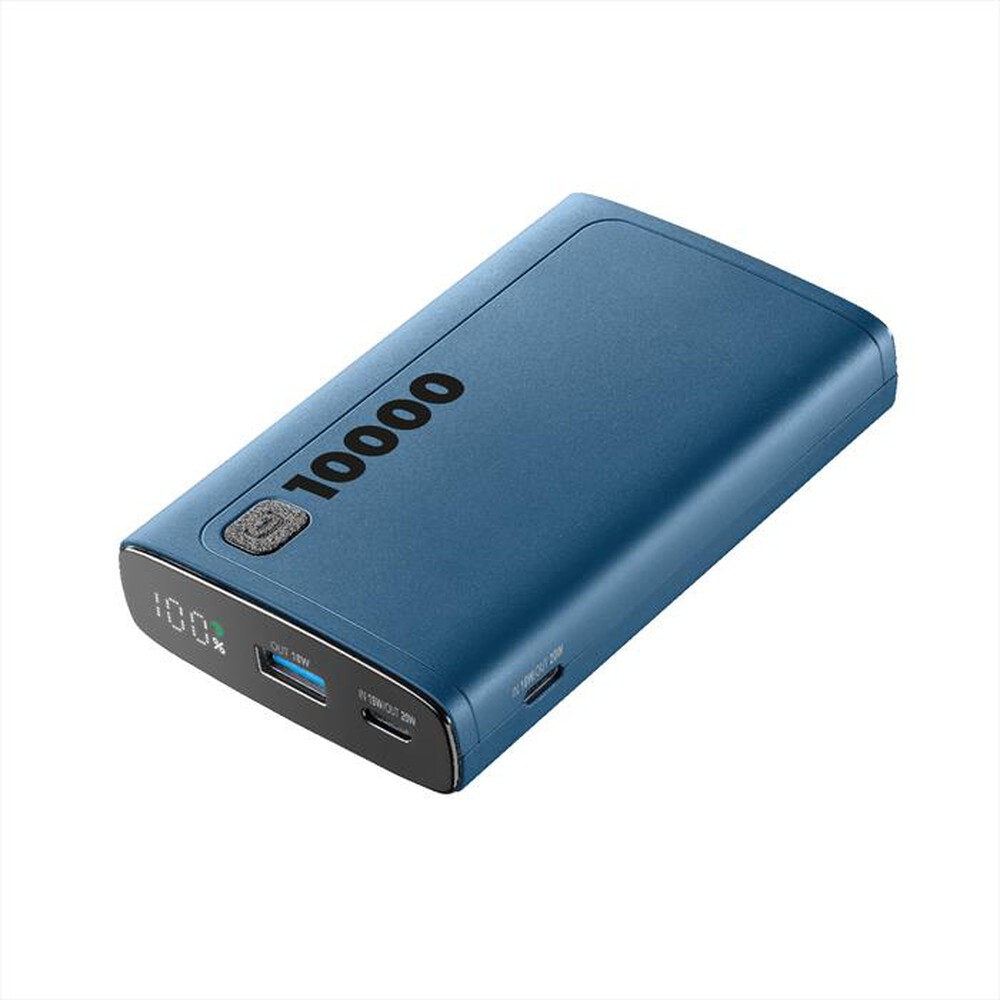Immagine del prodotto CELLULARLINE - Caricabatterie Portatile PBDISPL01PD10000B-Blu