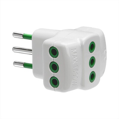 EKON - Adattatore triplo 10A-Bianco