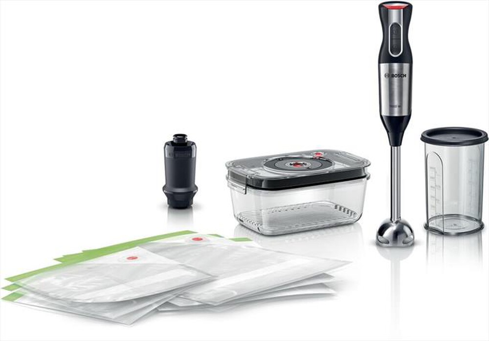 "BOSCH - Frullatore ad immersione MS6CM61V2-Nero, Argento"