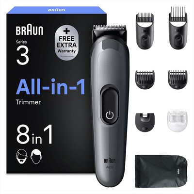 BRAUN - Rasoio AIO 3540-GRIGIO