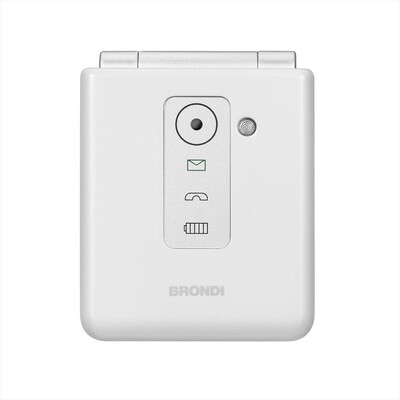 BRONDI - Cellulare FLIPPER-WHITE METAL
