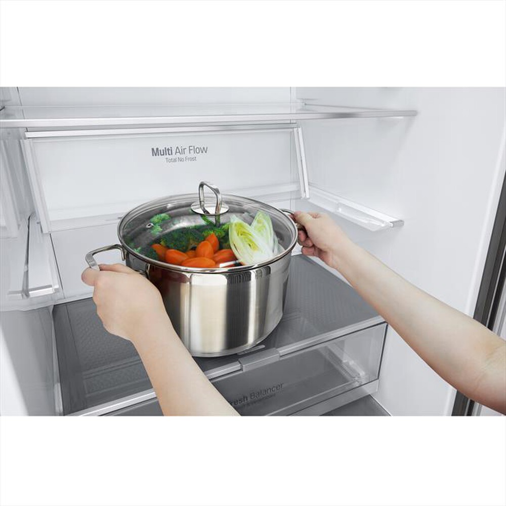 Immagine del prodotto LG - Frigorifero combinato GBB567PZCMB Classe E 500lt-Stainless steel