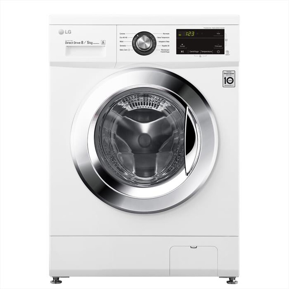 "LG - Lavasciuga F4J3TM5WE 8/5 Kg Classe D-WHITE"