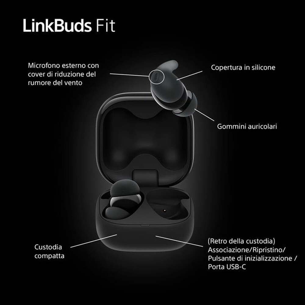 Immagine del prodotto SONY - Auricolari bluetooth WFLS910NB.CE7-nero