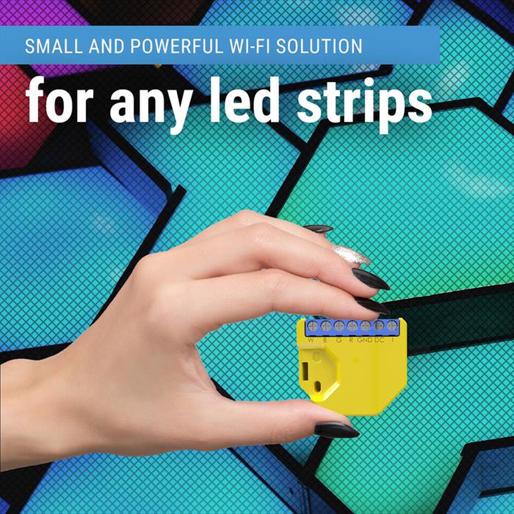"SHELLY - Interruttore/Controller per Strisce LED RGBW 2-Giallo"