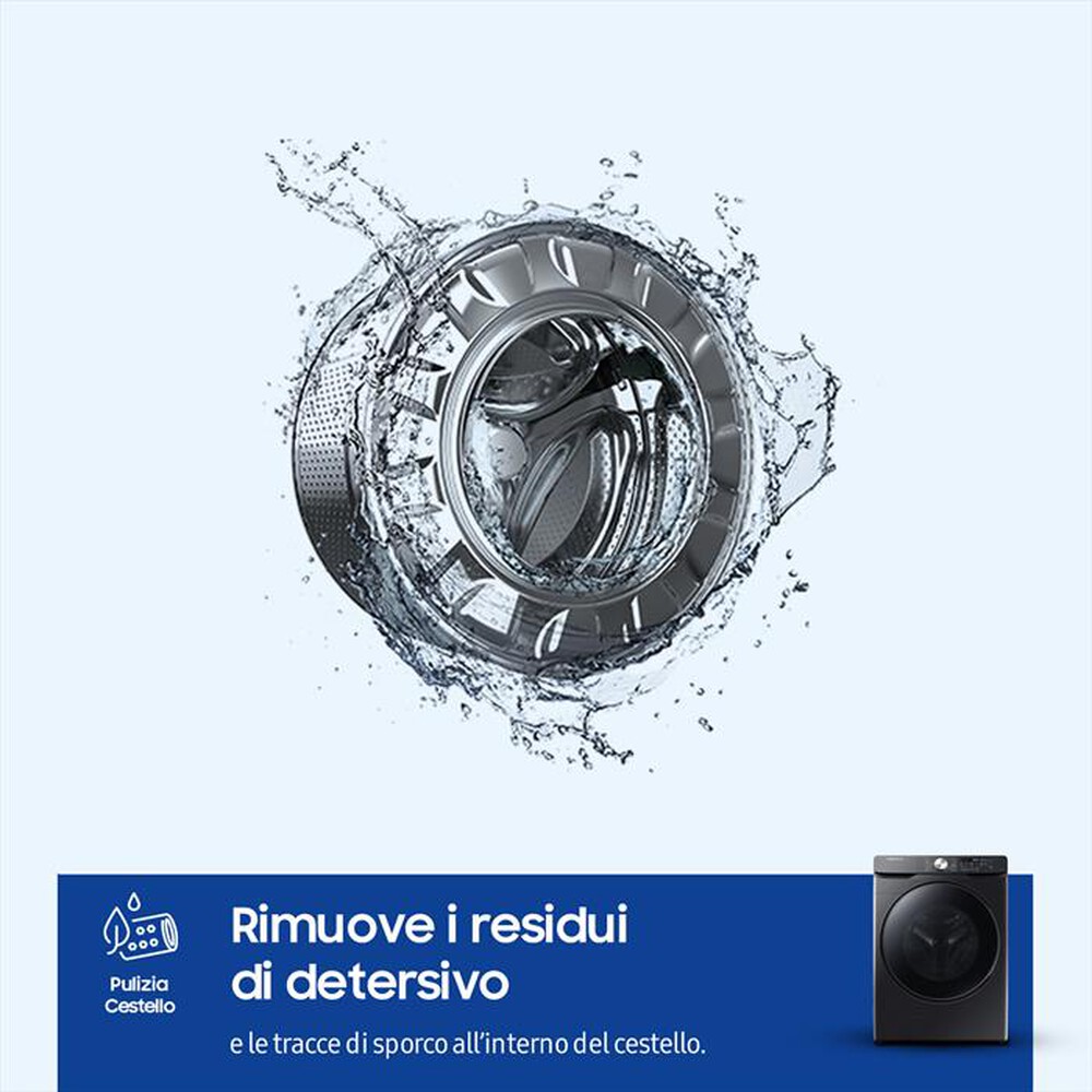 "SAMSUNG - Lavatrice WF18T8000GV/ET 18 Kg Classe C-Dark Inox"