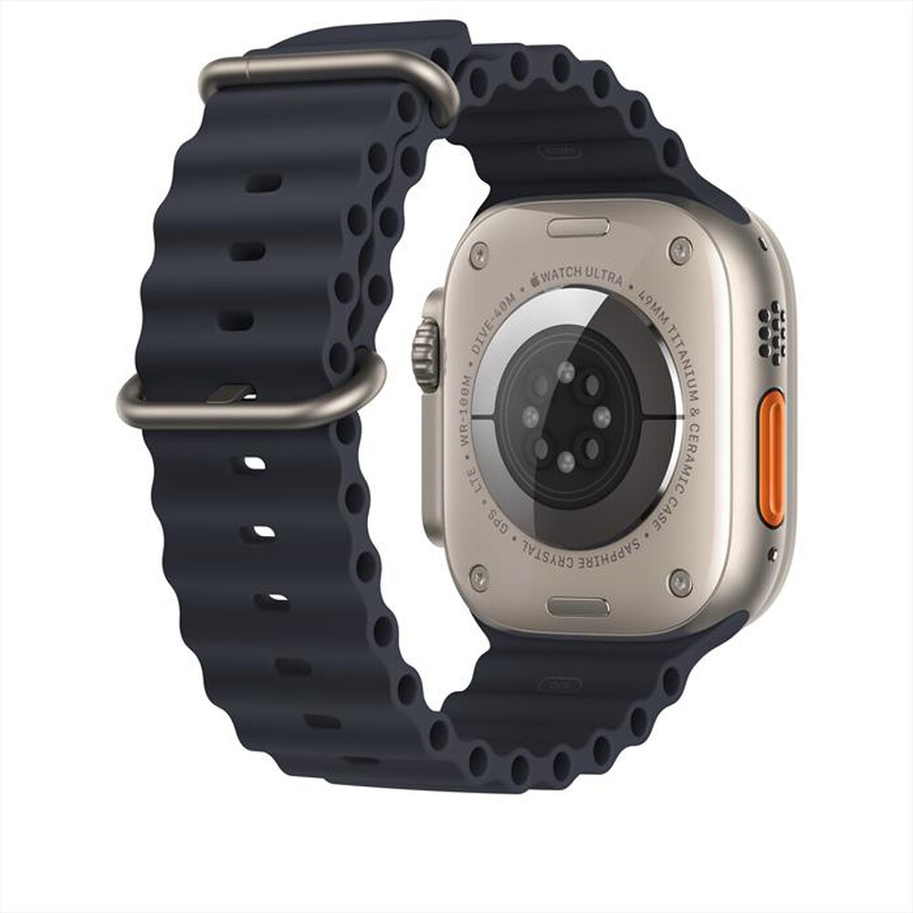 "APPLE - Cinturino Ocean mezzanotte (49 mm) MQEE3ZM/A-Blu"