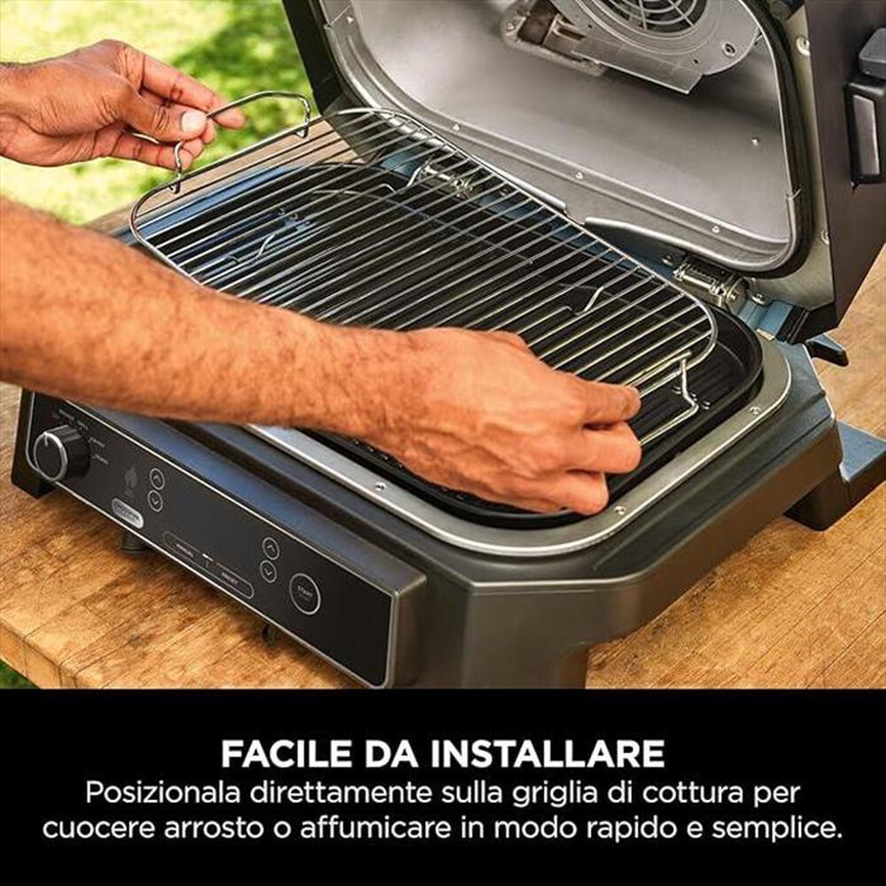 "NINJA - GRIGLIA RASTRELLIERA PER NINJA WOODFIRE XL-Acciaio"