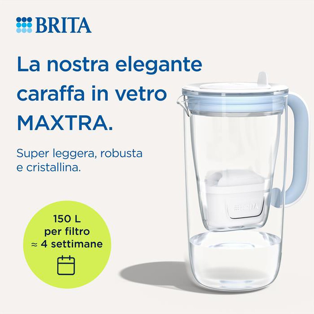 Immagine del prodotto BRITA - Caraffa filtrante CARAFFA IN VETRO-Bianco/Trasparente/azzurro