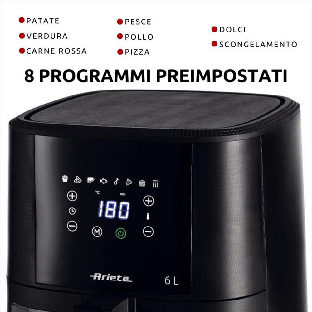 "ARIETE - Friggitrice ad aria 4626-Nero"