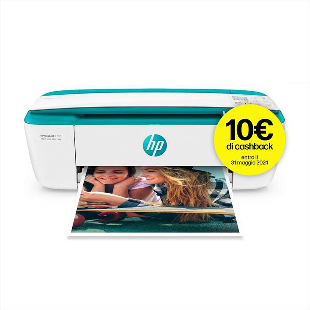 "HP - Multifunzione DESKJET AIO 3762 con Instant Ink-Teal"