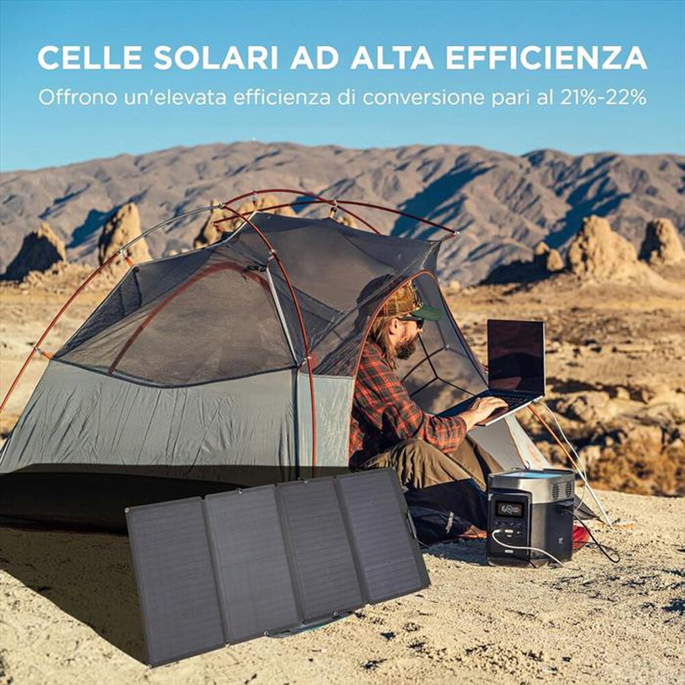 "ECOFLOW - Pannello solare portatile 160W-nero"