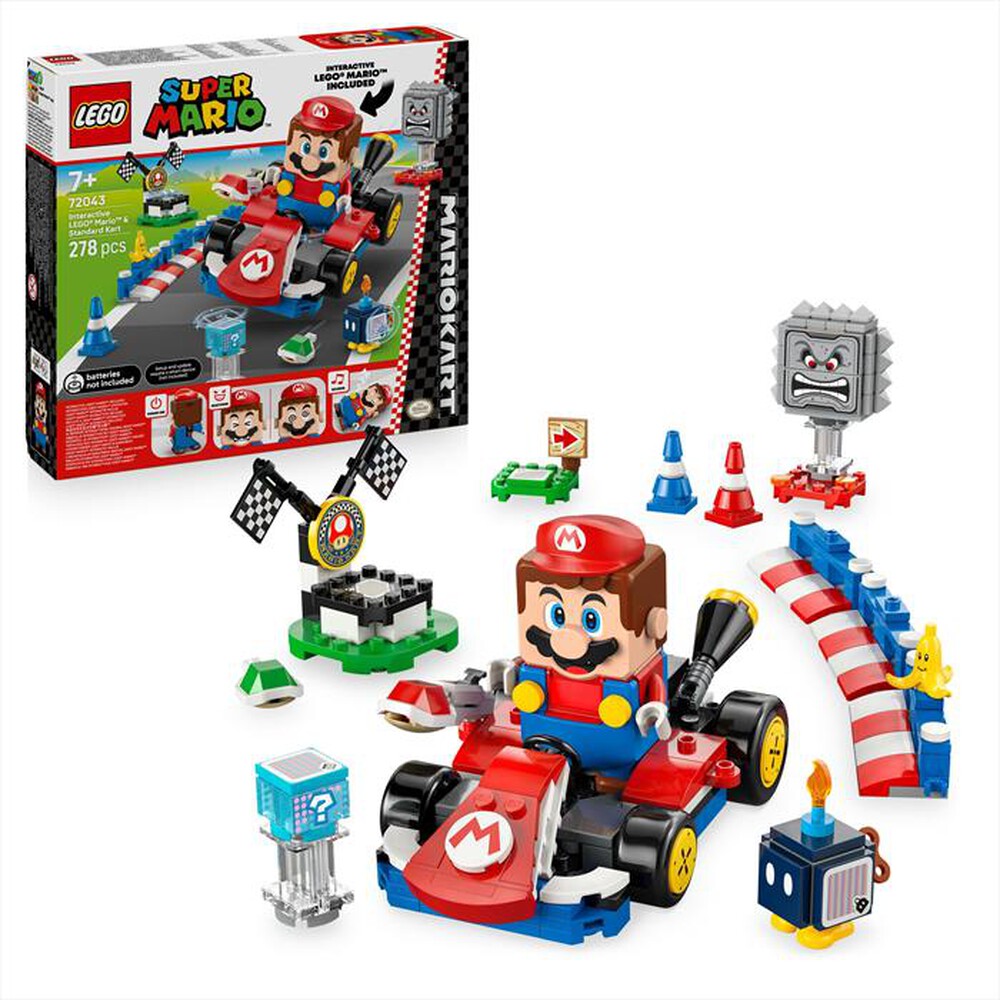 Immagine del prodotto LEGO - Mario Kart Mario interattivo e Kart standard 72043