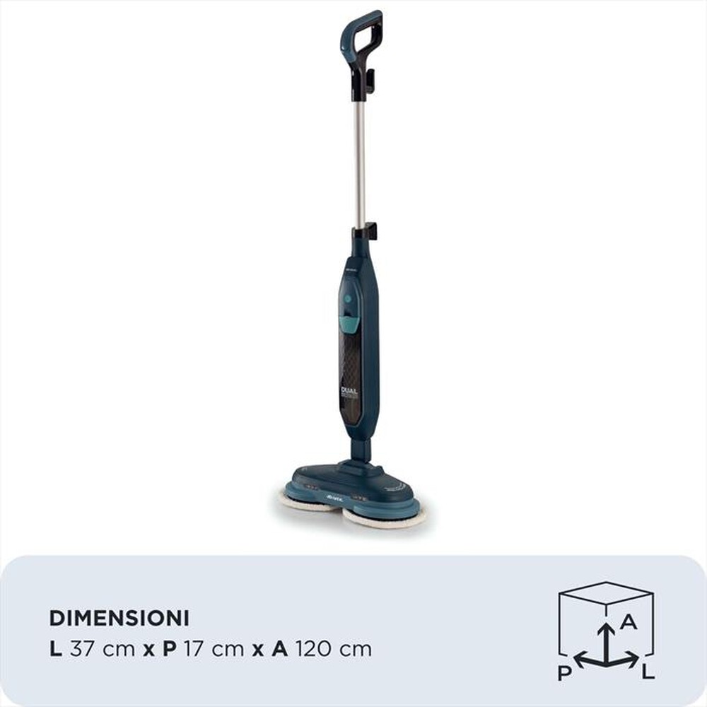 Immagine del prodotto ARIETE - Scopa a vapore con panni 4178 DUAL STEAM SCRUB-Blu