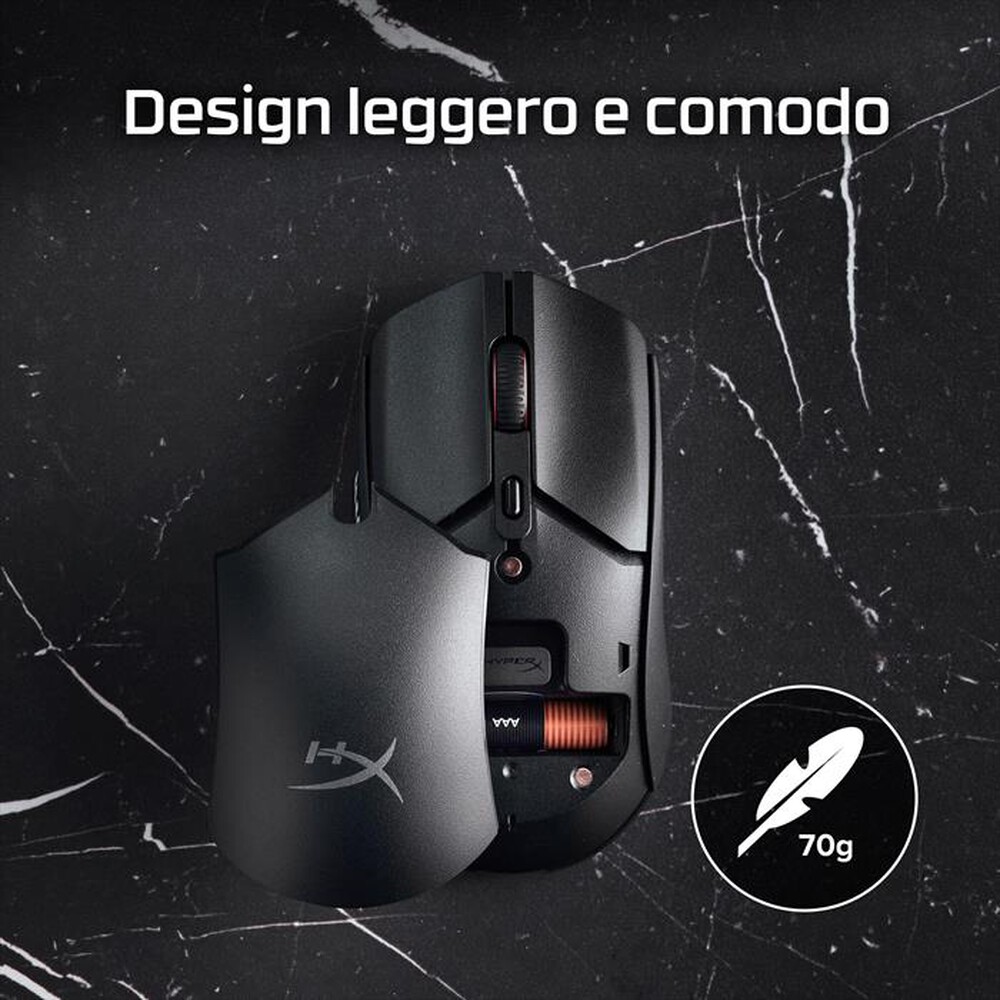 "HYPERX - Mouse PULSEFIRE HASTE 2 CORE-Nero"