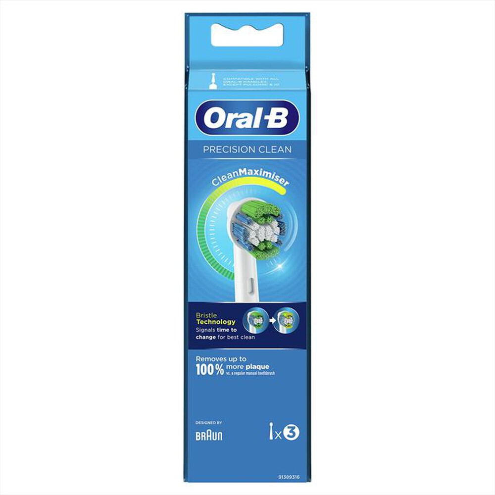 Immagine del prodotto ORAL-B - Testine Precise Clean Con CleanMaximiser, 3 Pezzi-Bianco