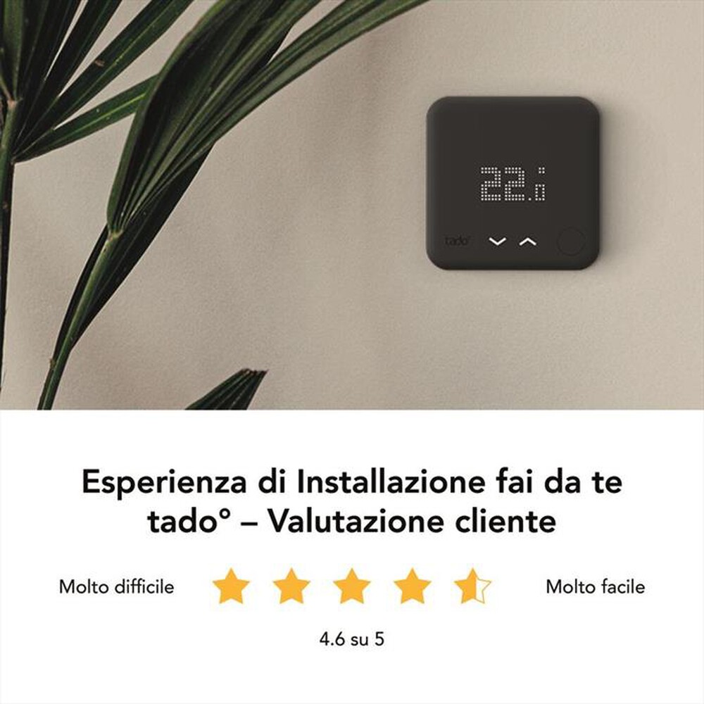 "TADO - TERMOSTATO SMART KIT DI BASE V3+-Black"