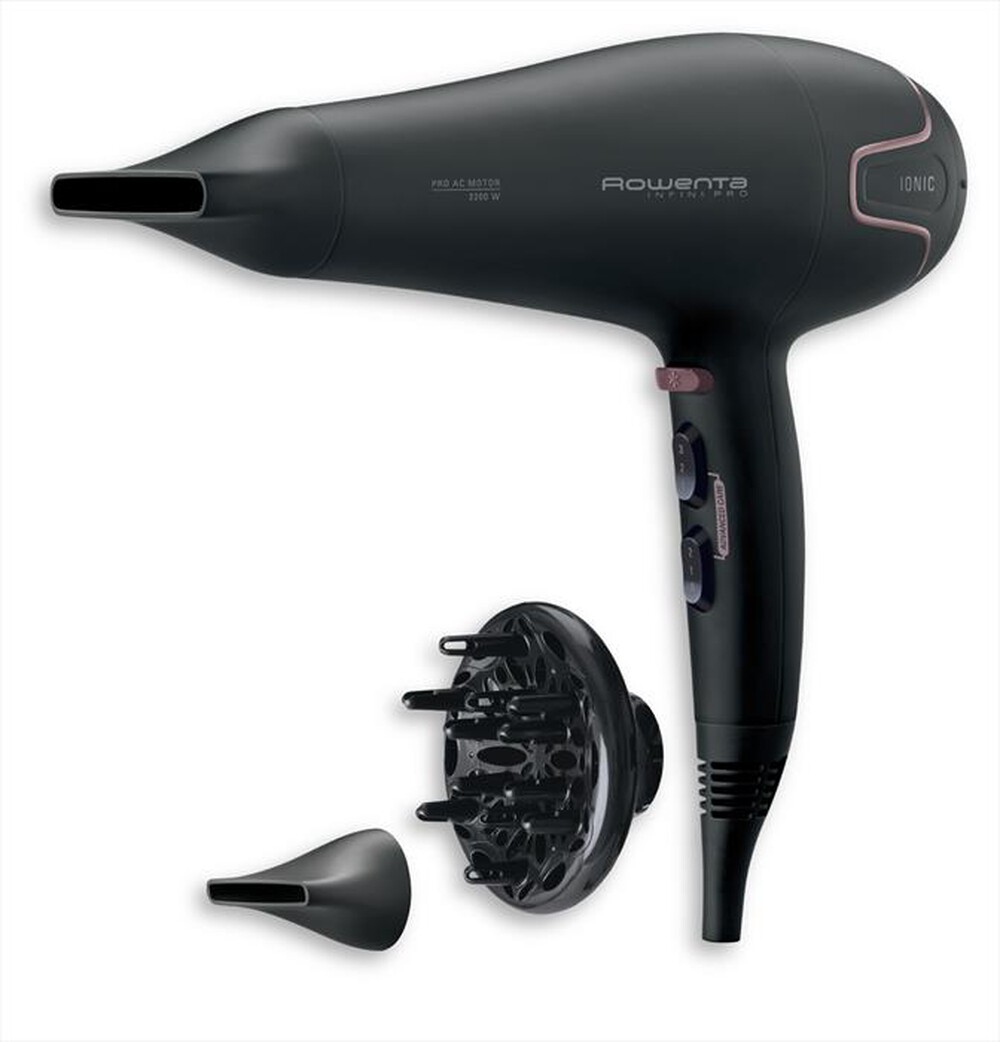 Immagine del prodotto ROWENTA - CV8740 Infini Pro Asciugacapelli-Nero e rosa cannella